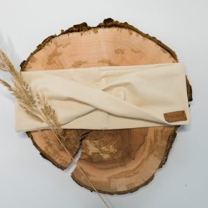 Stirnband glatt "creme"