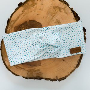Stirnband glatt "blue dots"