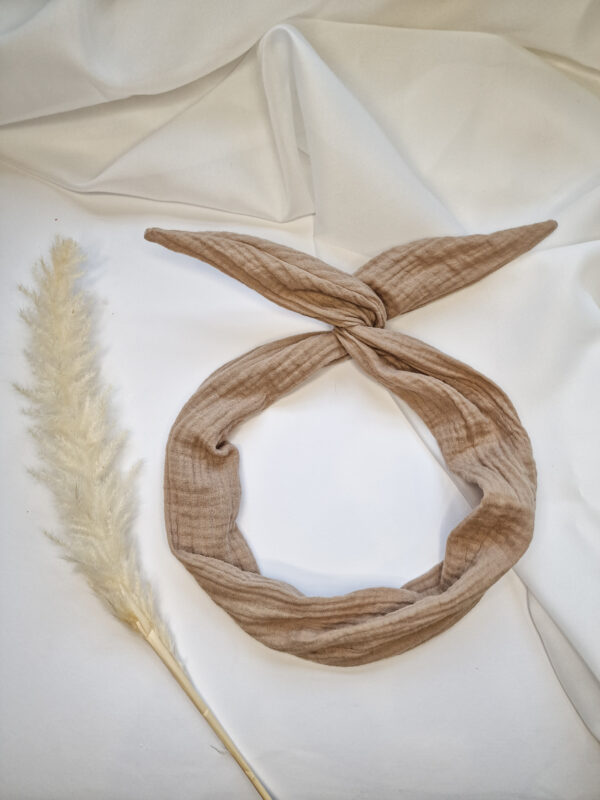 Haarband zum binden "beige"