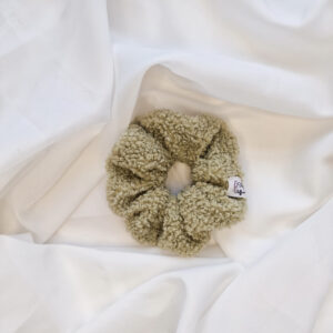 Scrunchie Teddyfleece "grün"