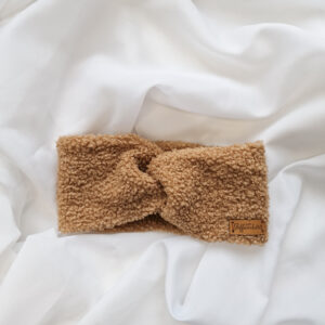 Stirnband Teddyfleece "braun"