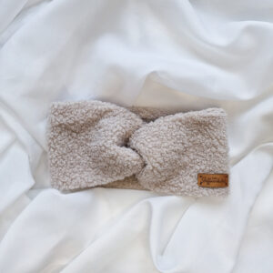 Stirnband Teddyfleece "grau"