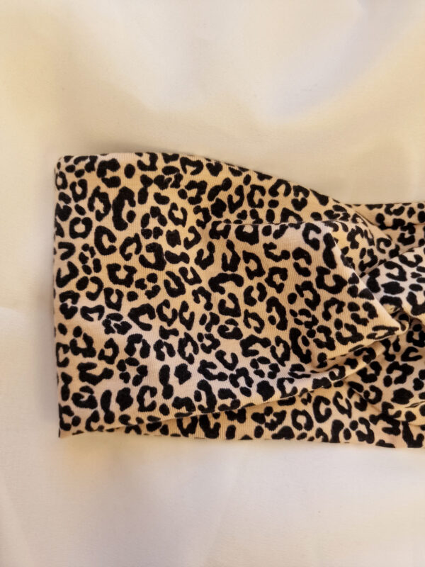 Stirnband "Leo schwarz beige" – Bild 2