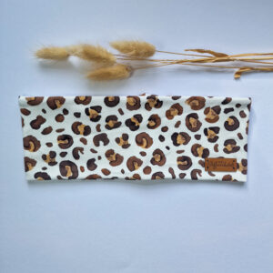 Stirnband ohne Knoten "Leo braun"