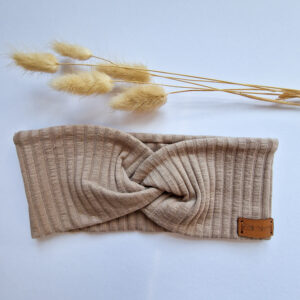 Stirnband Breitripp "beige"