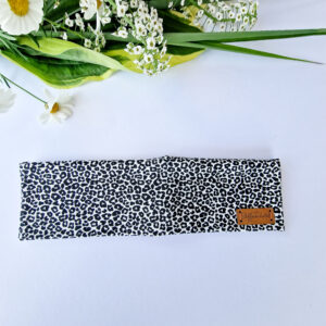 Haarband "mini Leo schwarz/weiß"