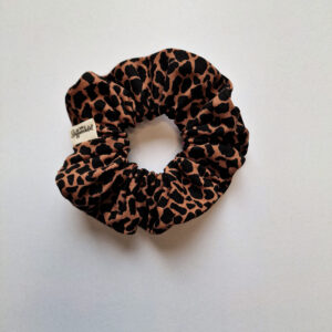 Scrunchie Giraffenprint "schwarz-braun"