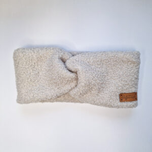 Stirnband Teddyfleece "beige"