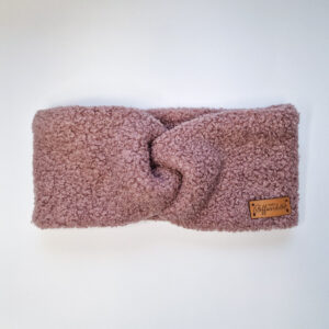 Stirnband Teddyfleece "rosa"